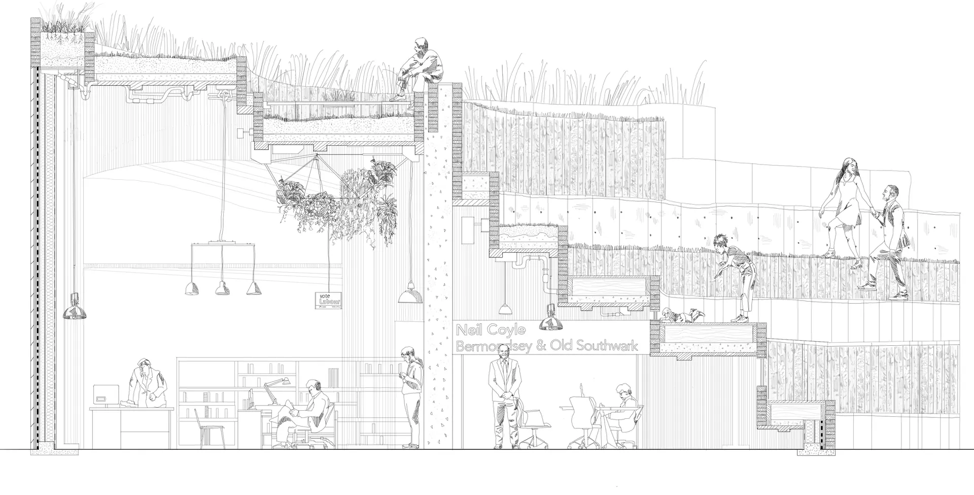 Section through political office, 1/25