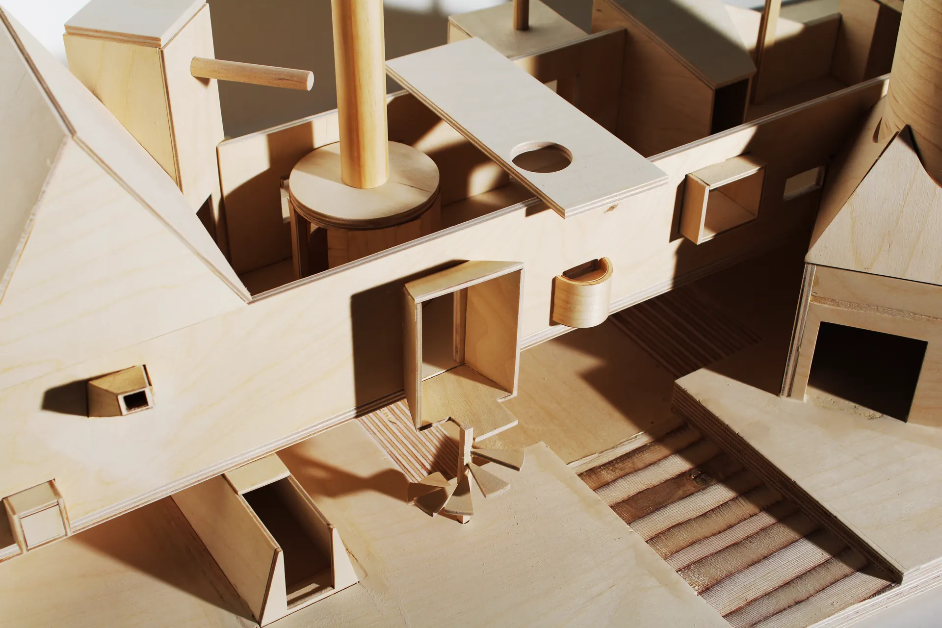 Model view I, 1’=1/8”