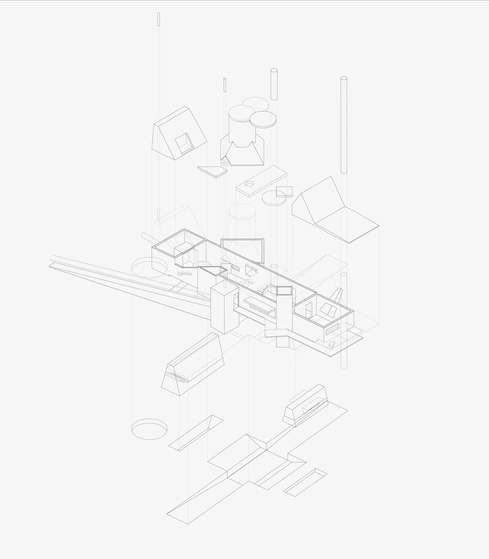 Exploded Axonometric, 1’=1/16”