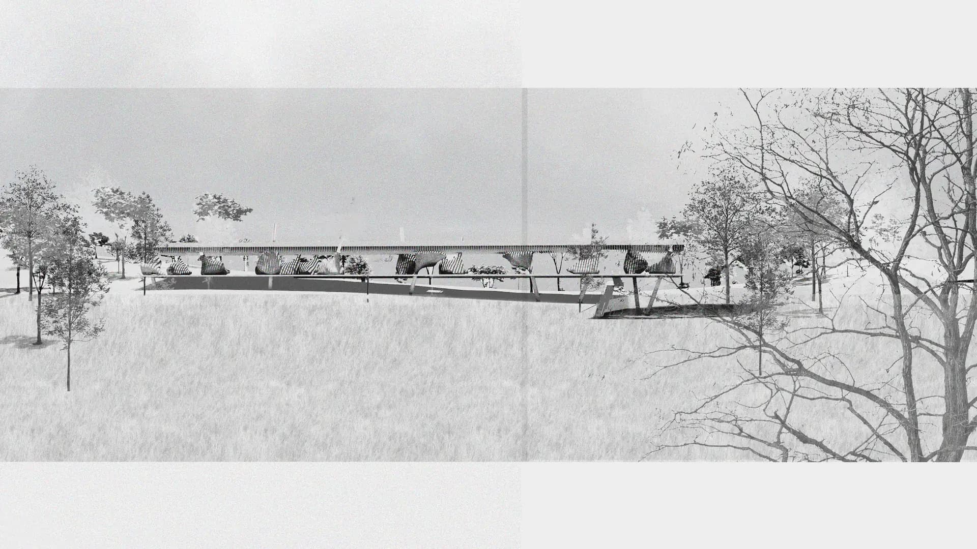 Elevation view from North West approach